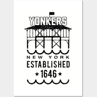 Yonkers Pier Design Grunge Posters and Art